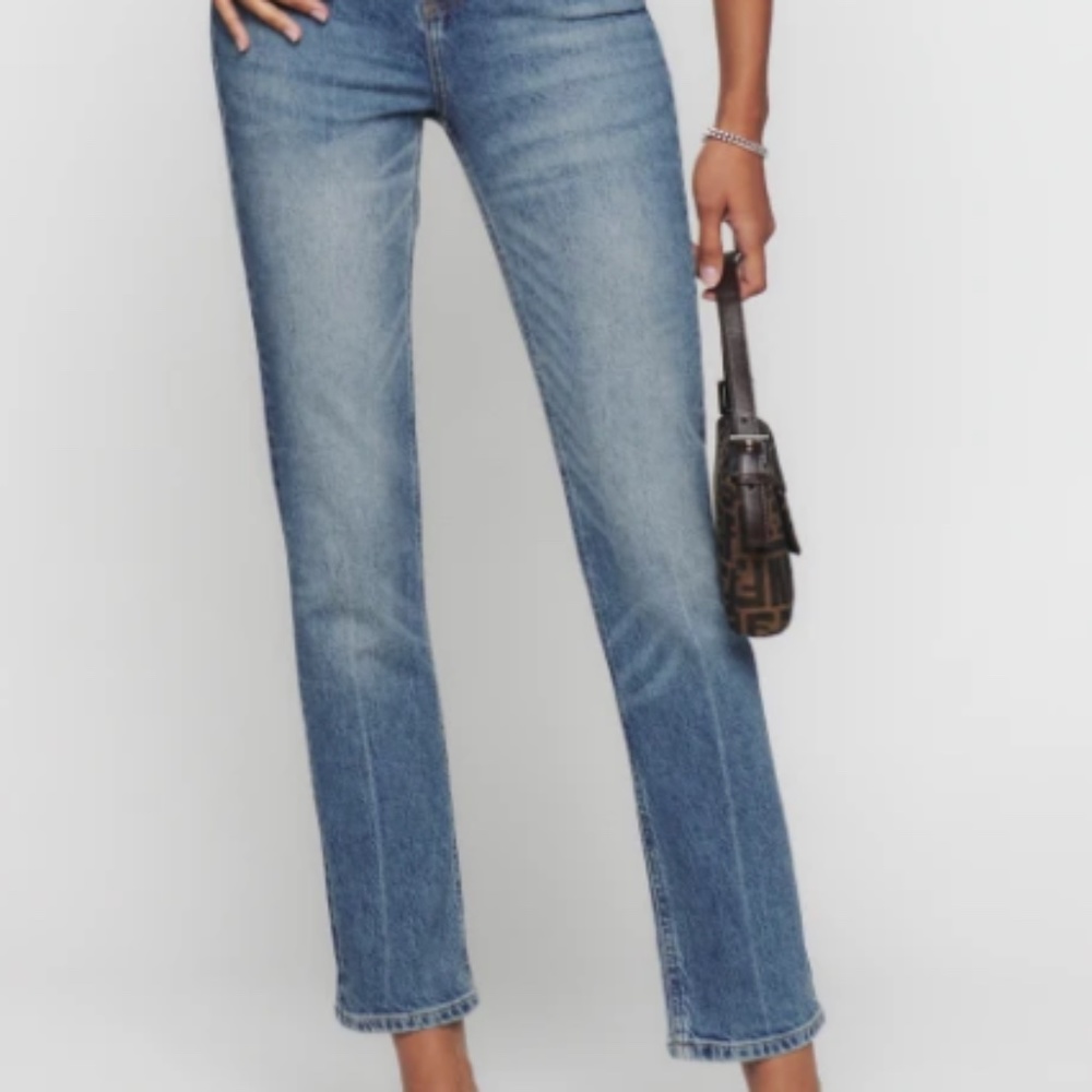 Reformation Liza Ultra High Rise Straight Jeans